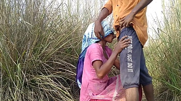 Wife's outdoor wood gathering leads to passionate lovemaking in desi Hindi video